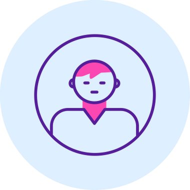 user icon, vector illustration simple design