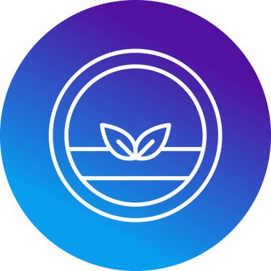 Vegan logosu, vektör çizimi basit tasarım