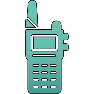 Walkie talkie simgesinin vektör çizimi