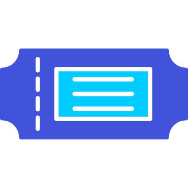Bilet web simgesi, vektör çizim