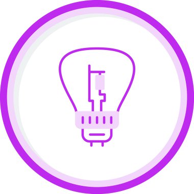 Ampul simgesi. vektör illüstrasyonu 