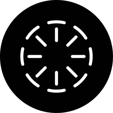 Çember simgesi, vektör illüstrasyonu basit tasarım