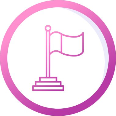 Bayrak. Web simgesi basit tasarım 