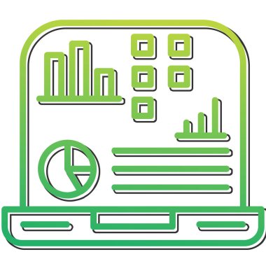 Eğilim biçimi izole edilmiş arka planda mali simge 