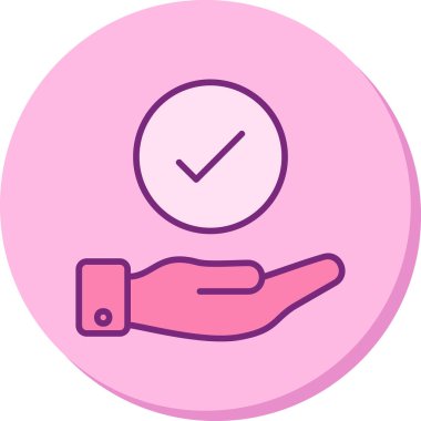 Yapılan İş simgesinin vektör illüstrasyonu