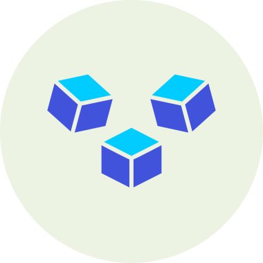 küp web simgesi basit tasarım 