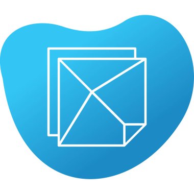 Kağıt. Web simgesi basit illüstrasyon