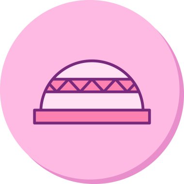 Bosu Ball web simgesi vektör illüstrasyonu