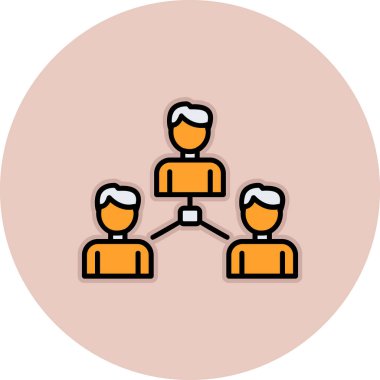 Sosyoloji simgesinin vektör illüstrasyonu 