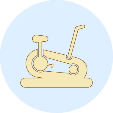 Sabit Bisiklet simge vektör çizim