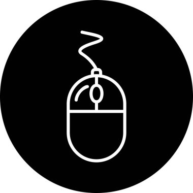 Fare tıklama simgesi. Basit resimleme