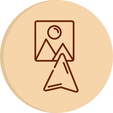 Görüntü web simgesi. Vektör çizim  