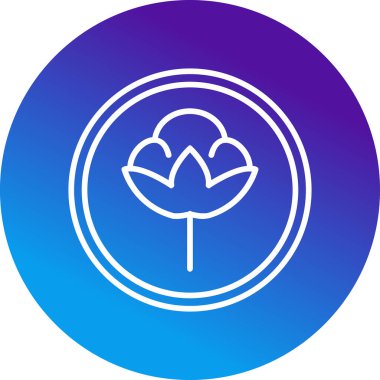 Pamuk. Web simgesi basit illüstrasyon