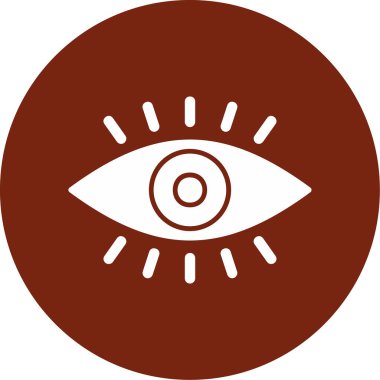 vizyon. Web simgesi basit illüstrasyon