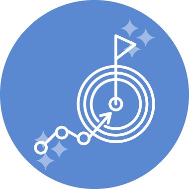 goal icon, vector illustration simple design