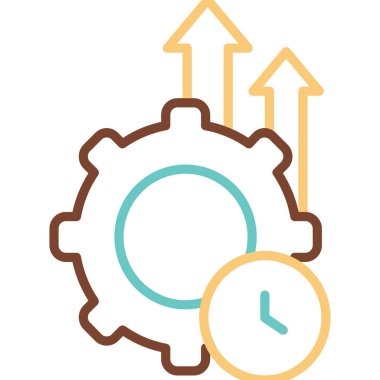 Üretkenlik Ağı vektör illüstrasyonu 