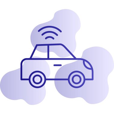 araba web simgesi basit illüstrasyon 