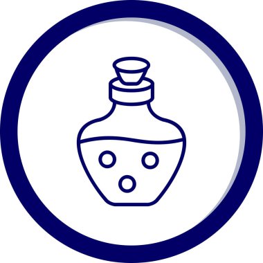 İksir ağı simgesi, vektör illüstrasyonu