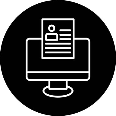 Çevrimiçi Web simgesi, vektör illüstrasyonu