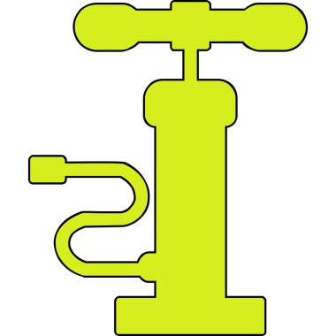 Hava pompası. Web simgesi basit illüstrasyon         