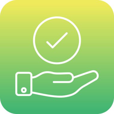 Yapılan İş simgesinin vektör illüstrasyonu