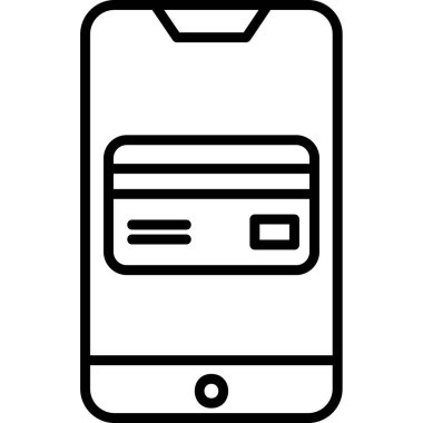 cep telefonu simgesi. Taslak çizimi. Web için vektör simgesi