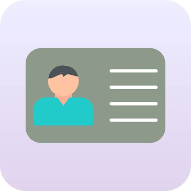 Ofis Kimliği Web simgesi, vektör illüstrasyonu