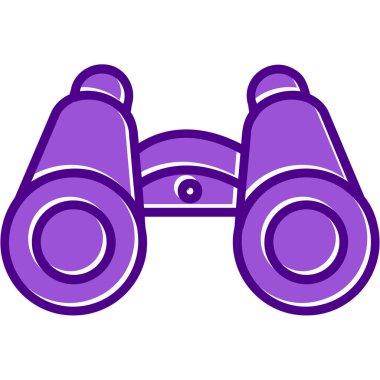 dürbün web simgesi, vektör çizim 