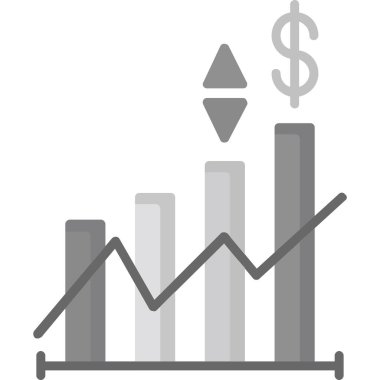 fiyat çizgisi düz vektör simgesi 