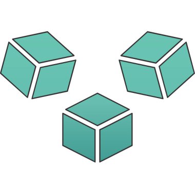 küp web simgesi basit tasarım 