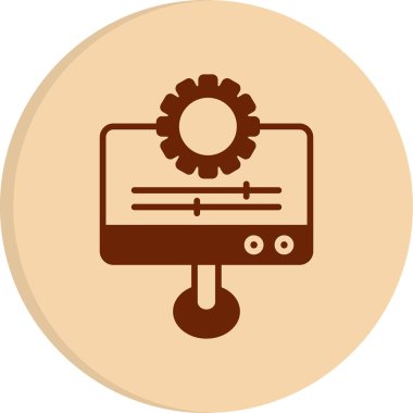 Kişiselleştirme web simgesi vektör illüstrasyonu