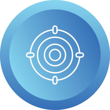 Hedef. Web simgesi basit illüstrasyon 