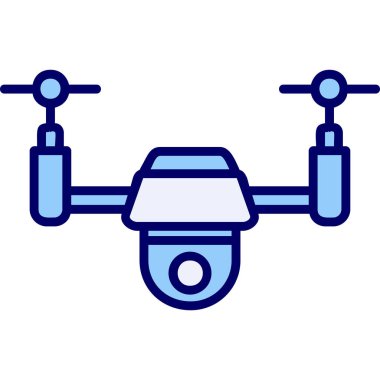 Drone simgesi vektör illüstrasyon tasarımı
