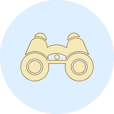 dürbün web simgesi, vektör çizim 