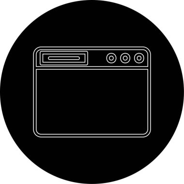 Tarayıcı. Web simgesi vektör illüstrasyonu