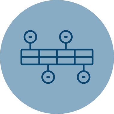 Şema web simgesi vektör illüstrasyonu 