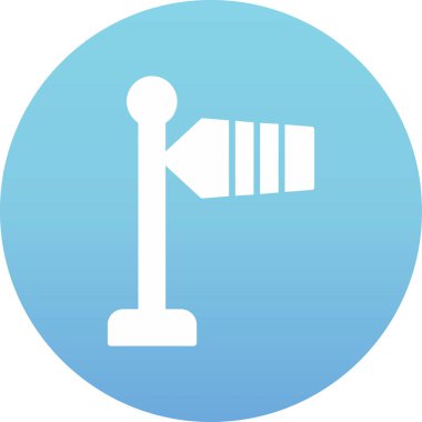 Modern Rüzgar İşareti simgesinin vektör illüstrasyonu                