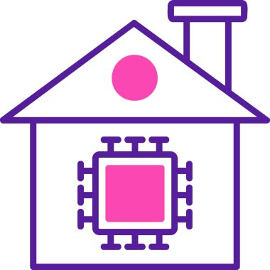 akıllı ev otomasyon vektör illüstrasyonu 