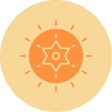 yıldız web simgesi basit illüstrasyon 