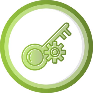 anahtar simgesi, vektör illüstrasyonu basit tasarım