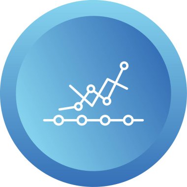 Analytics icon, vector illustration simple design