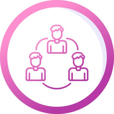 takım çalışması ikon vektör illüstrasyonu 