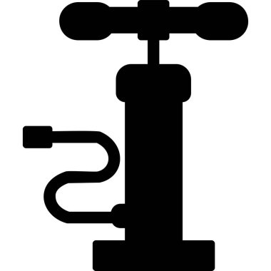 Hava pompası. Web simgesi basit illüstrasyon         