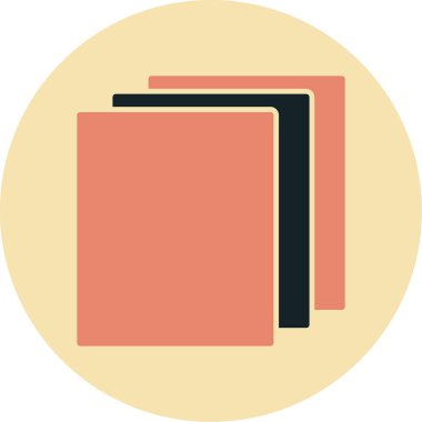 Katmanlar. Web simgesi basit illüstrasyon            