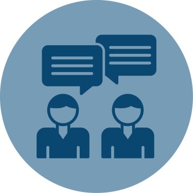 converstation simgesi, vektör illüstrasyonu basit tasarım