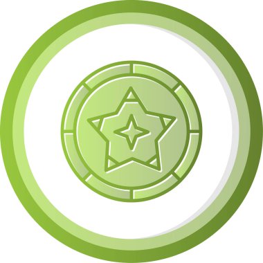 yıldız web simgesi basit illüstrasyon 