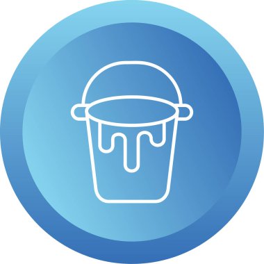 Kova. Web simgesi basit illüstrasyon