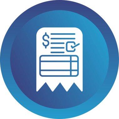 fatura simgesi vektör illüstrasyonu