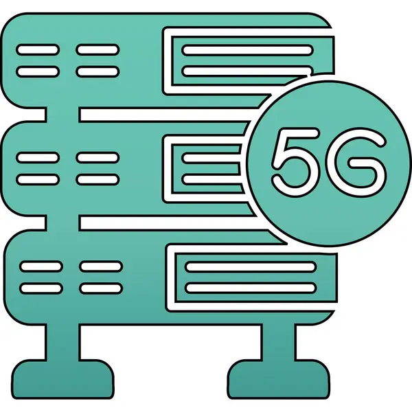 stock vector 5g Server web icon, vector illustration