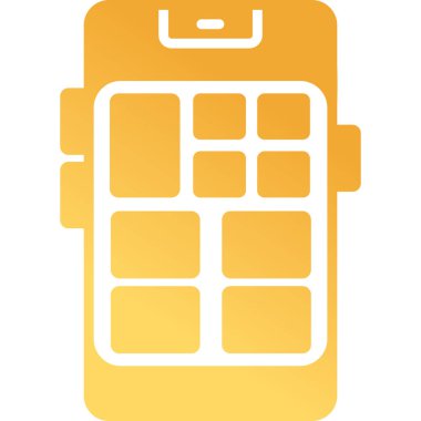 Mobil app simge vektör çizim     